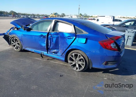 2021 Honda Civic Sport из США, поврежденный, VIN 2HGFC2F82MH502909